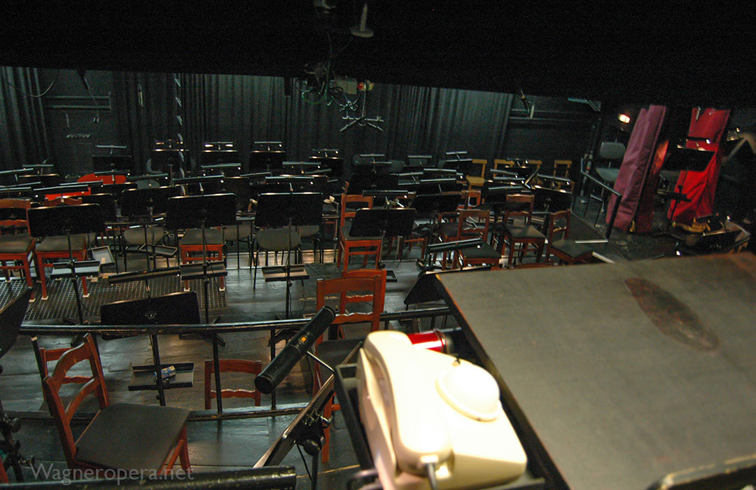 The orchestra pit (‘Der mystische Abgrund’), Bayreuther Festspiele